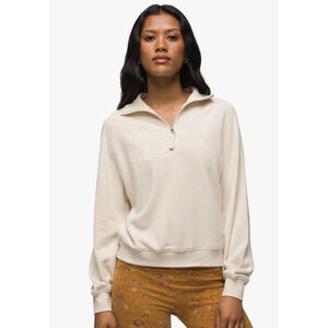 prAna $99 CANVAS HEATHER COZY UP PULLOVER SZ Medium